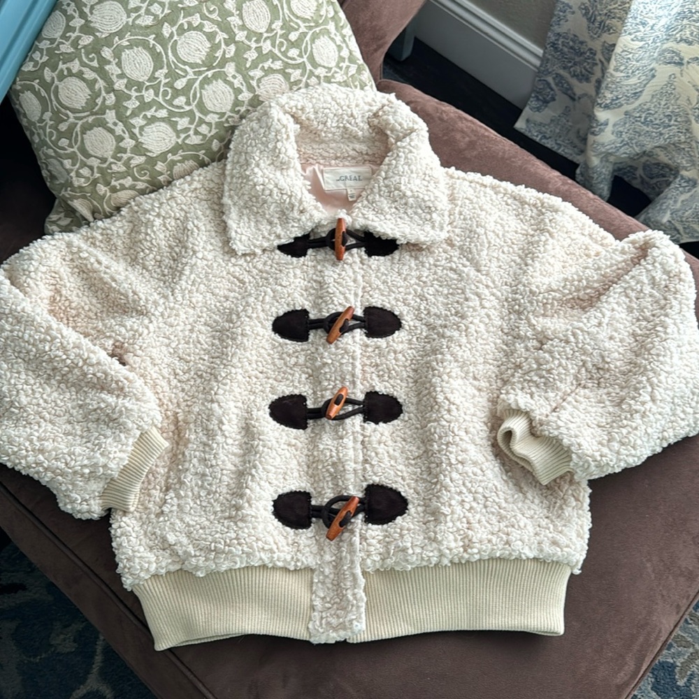 The Great The Sueded Toggle Sherpa Coat